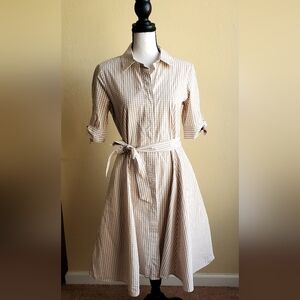 Calvin Klein Gingham Shirt Dress